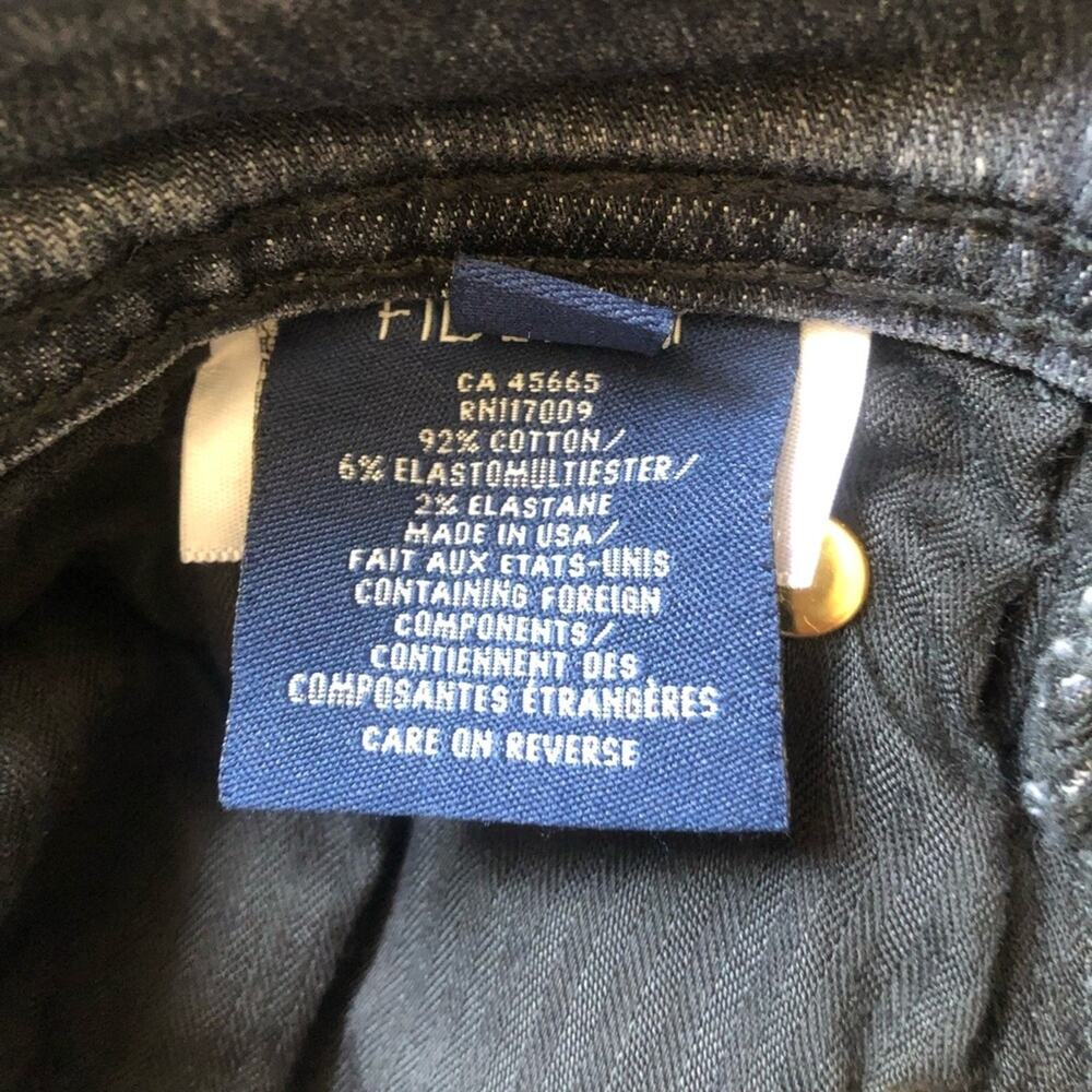 Fidelity Gwen High Rise Skinny Crop Jeans Raw Edge Hem Castle Gray Wash 28 NWT - Picture 11 of 13